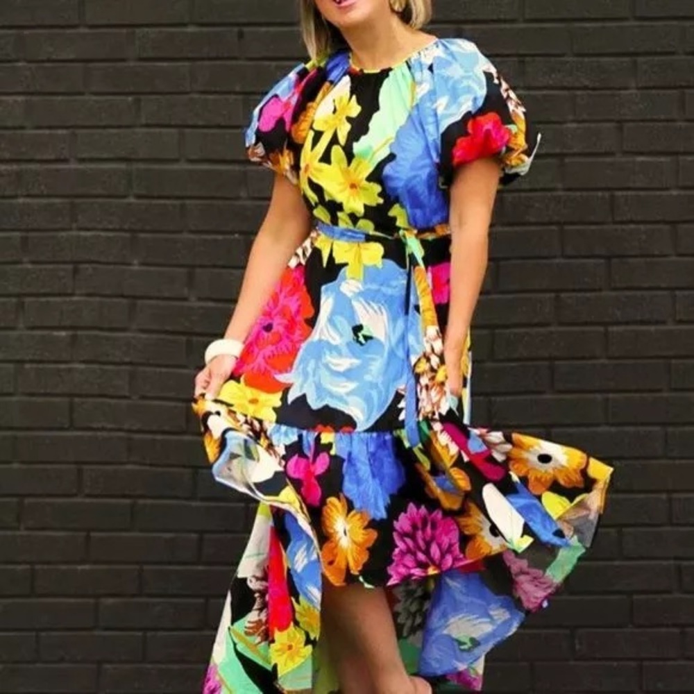 NWT Christopher John Rogers For Target Floral High-Low Dress